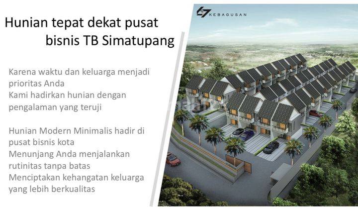 Dijual 3 Unit Rumah Baru 2 Lantai di Kebagusan Tb Simatupang 2