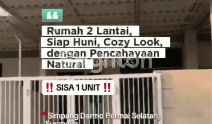RUMAH 2 LANTAI SIAP HUNI,COZY LOOK 1