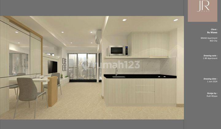 Disewa Apartemen The Branz Bsd City Tangerang 1 Bedroom Fully Furnished 1