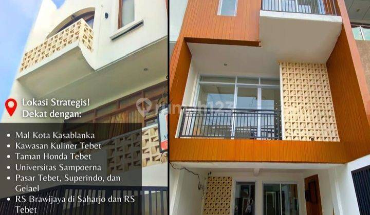 J1683-Cbf%2=5 Rumah Baru Full Furnish 3 Lantai 4,35x15/211 M2 Jln 2 Mbl Tebet 1