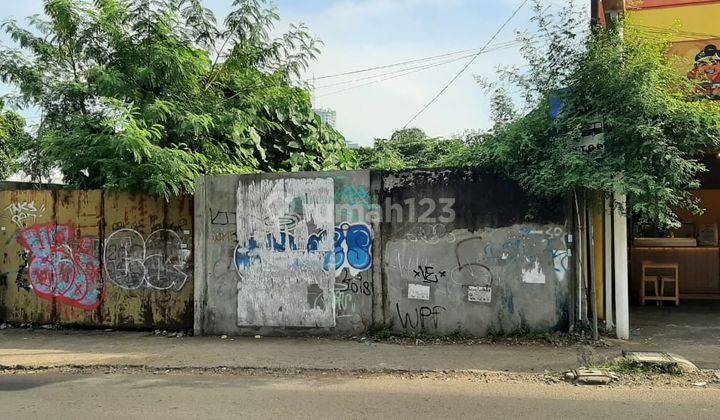 Tanah 10x50 M2 Cocok Utk Kuliner cafe bengkel Jalan Ramai Meruya  1