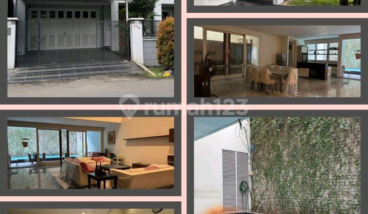 J1778-74€1+2 Rumah 2 Lantai 450/600 M2 Ada Swimming Pool Di Intercon