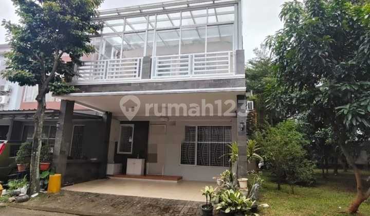 J2233-Cb73= Rumah 2,5 Lantai Lt/Lb84/150 M2 Samping Taman Jln 2 Mobil di Cluster Fortune Graha Raya