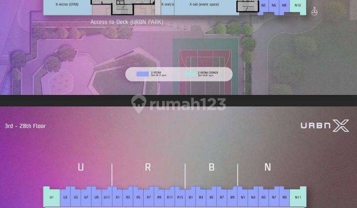 Apartemen urbanX baru type studio di lippo karawaci tangerang  13