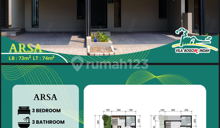 Rumah Di Vila Bogor Indah 6 !!! All In 5 Jutaa  2