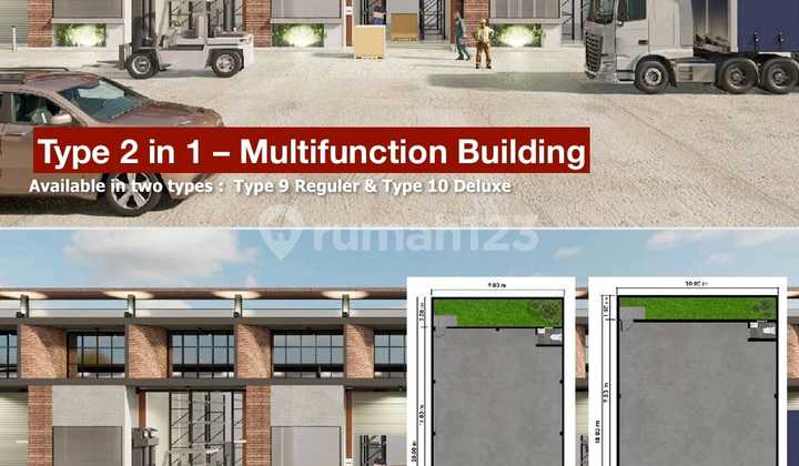 For Sale New Multifunctional Warehouse Jababeka Bizpark North Cikarang