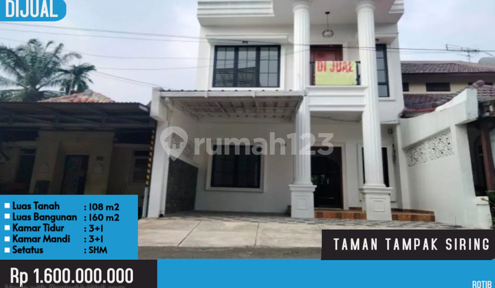 Rumah Type Klasik Minimalis 2 Lantai View Gunung Siring Sentul City
