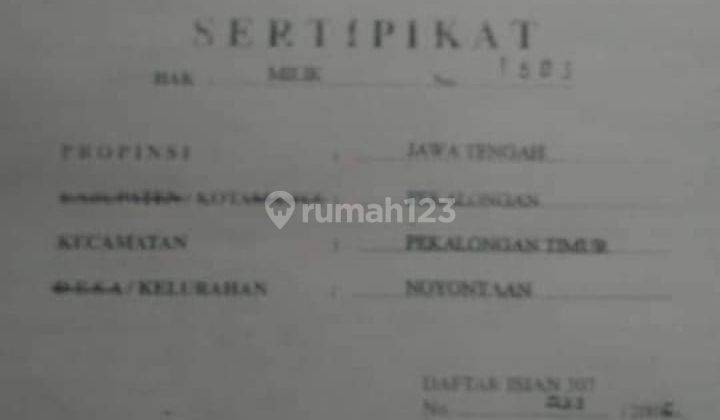 Termurah, Hitung Tanah 1 Menit Ke Pantura Pekalongan Tengah Kota