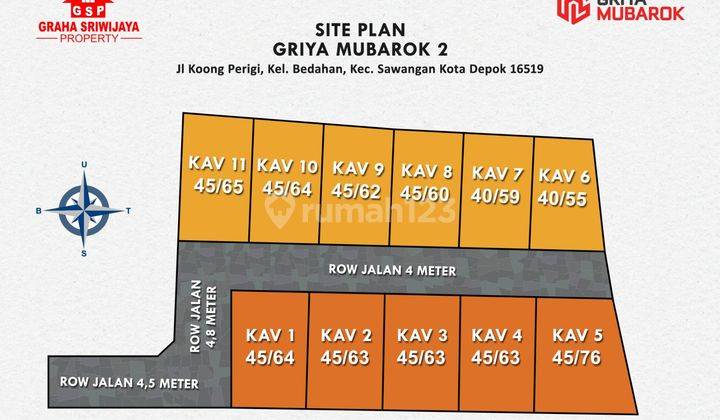 Dijual Rumah di Sawangan Kpr Dp 5jt All In 7
