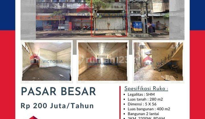 Ruko pasar besar strategis kawasan ramai  1