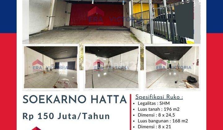 Ruko siap pakai strategis kawasan ramai  1