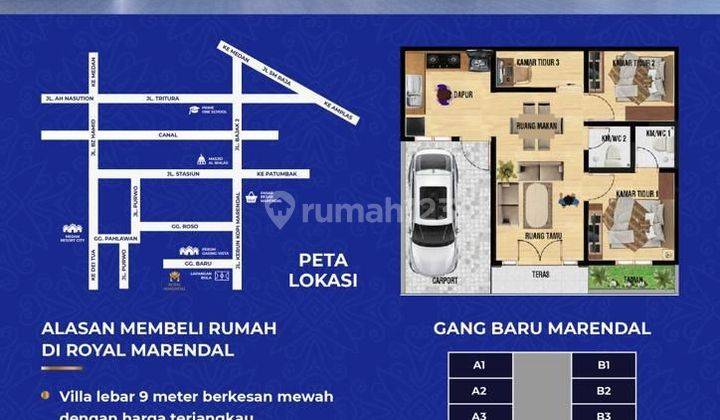 Rumah Murah Di Jalan Marindal ( Baru) Shm 2