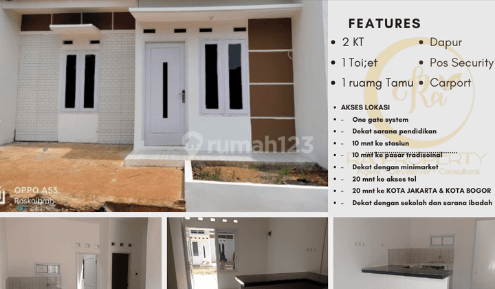Dijual Rumah Modern di Lokasi Dekat Stasiun Dan Exit Tol Desari 1