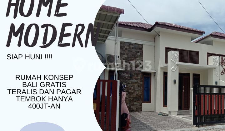 Rumah Siap Huni Gratis Pagar Tembok Teralis Miliki Skrng 1