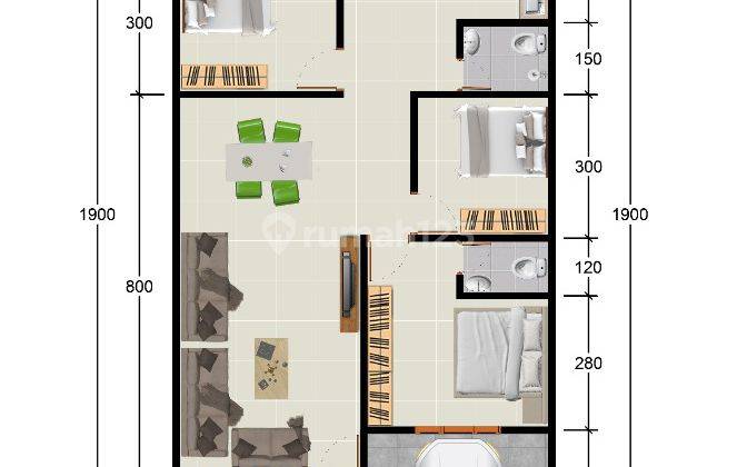 Rumah Luas, Harga 400 Jutaan 9