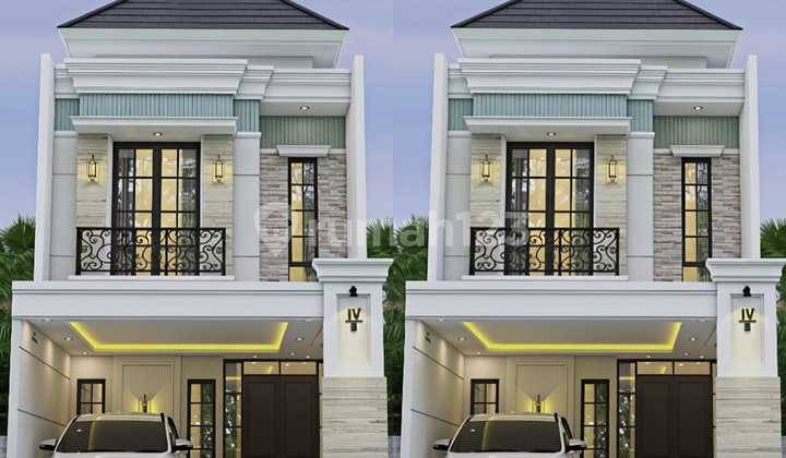 Luxury American Classic Design House Near Grand Kenjeran in Babatan Pantai Utara Housing Complex 1