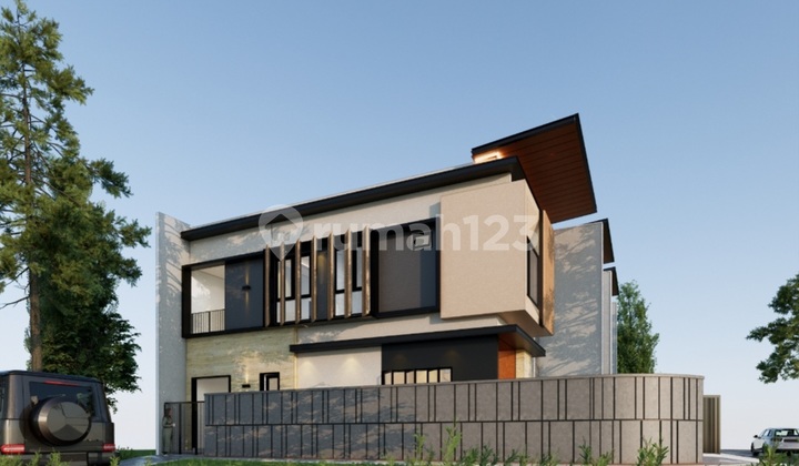 (Rumah C Hook) Modern Minimalist House Row on Wide Street Araya Galaxy Klampis Asri 2