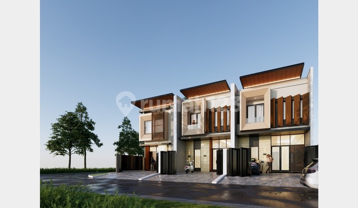 (Rumah A) Rumah Minimalis Modern Row Jalan Lebar Araya Galaxy Klampis Asri