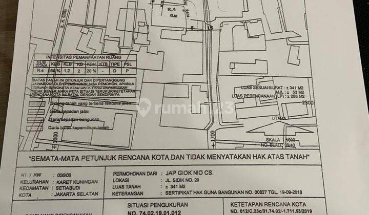 Dijual cepat tanah kavling setia budi Jakarta Selatan 2