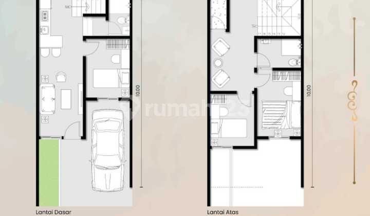 2Ktr - Dijual Rumah Baru Cluster Nordea 1 (Primary) Uk 5X10