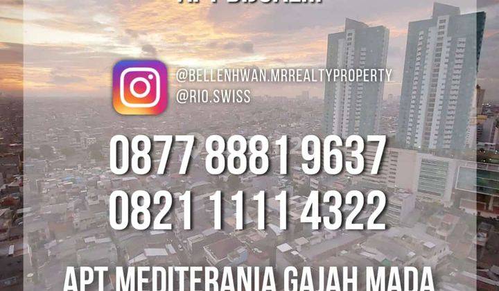 ** Apartemen Mediterania Gajah Mada Residence 3 Kamar Tidur** 1