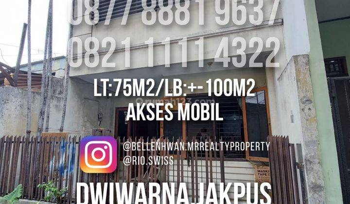 ** Rumah di Dwiwarna 2 Lantai SHM Butuh Renovasi** 1