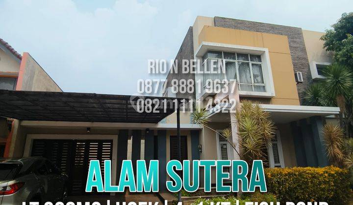 ** Rumah di Alam sutera 2 Lantai Sudah Renovasi ada taman dan kolam ikan** 1