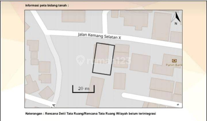 Dijual Tanah Dengan Luas 441 M2  SHM Kemang Selatan  2