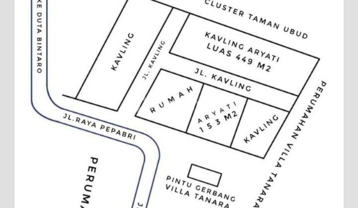 Dijual Tanah 449 M² Di Kunciran, Tangerang 1