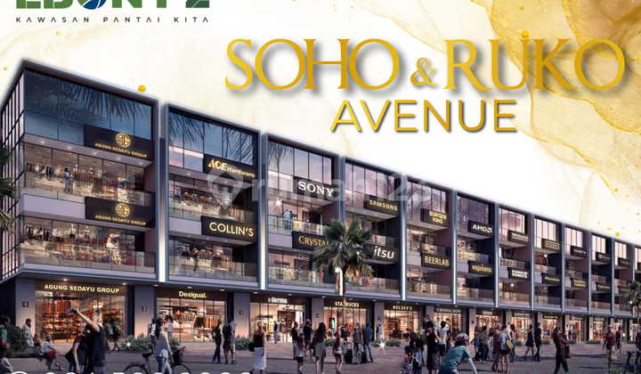 For Rent: Soho Ebony 2 Ruko, PIK2 Golf Island, Pantai Indah Kapuk, North Jakarta, Size 8x18.
