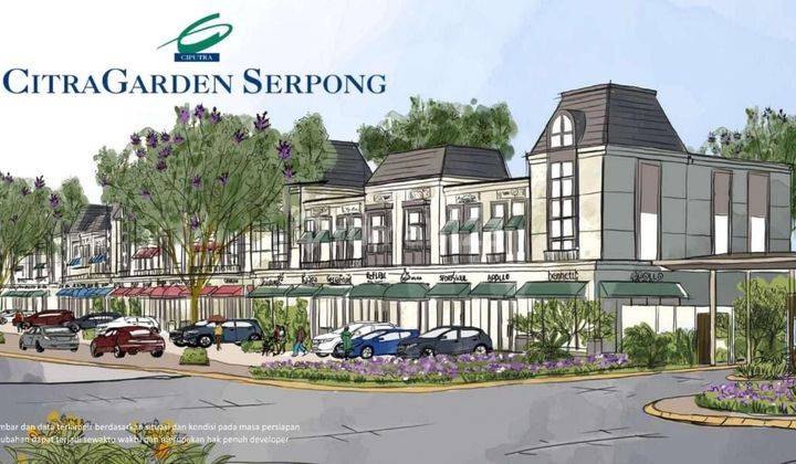 Ruko La Vallee Boulevard Citra Garden Serpong Uk 4,5x10,5 2lantai 1