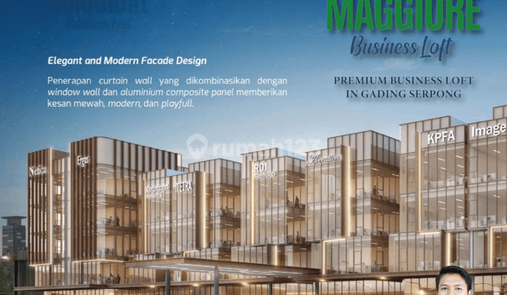 Ruang Usaha Super Premium Di Gading Serpong, Maggiore Business Loft 1