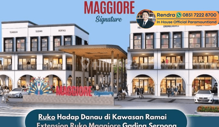 Dijual Ruko Maggiore Hadap Jalan Gading Serpong Sudah Ramai 1