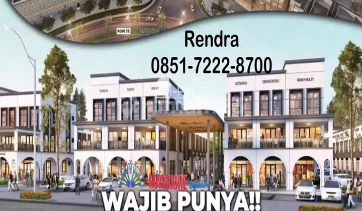 Dijual Ruko 3 Lantai Hadap Danau Dan Jalan Pusat Komersil Serpong