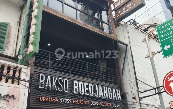 For Sale: 4-Storey Shop House, Former Bakso Bujangan Saban, Central Jakarta 1
