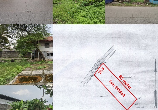 Tanah di Puspasari, Cibinong, Bogor SHM 2.450 m² 1