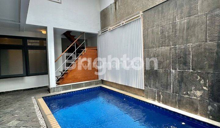 RUMAH GANDARIA, 1½ LANTAI DENGAN KOLAM RENANG, EX KAFE 1