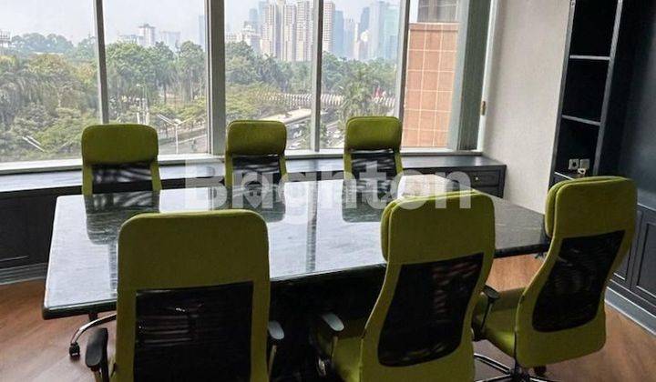 OFFICE SPACE FULL FURNISHED LANTAI RENDAH, MENARA SUDIRMAN, SENAYAN 1