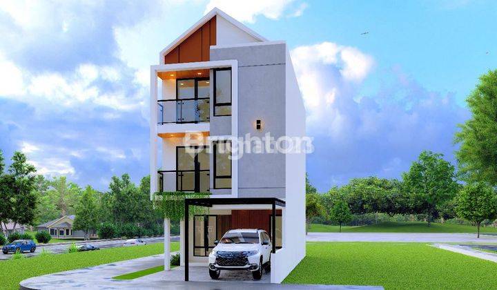 RUMAH BARU 3 LANTAI ROW 2 MOBIL SISA 2 UNIT GREEN VILLE  2