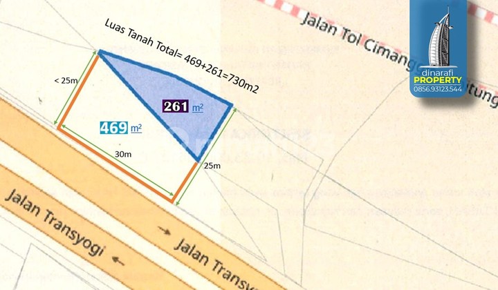 Ready-to-Build 730 m2 Land with SHM Certificate, Transyogi Alternative, Cibubur, Bogor Ready-to-Build 730 m2 Land with SHM Certificate, Transyogi Alternative, Cibubur, Bogor