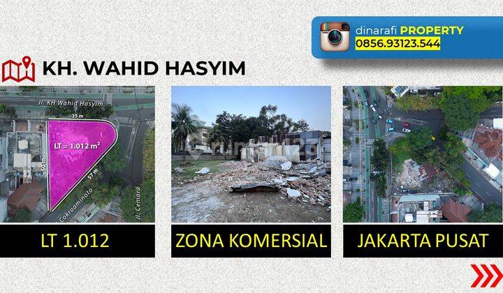 Tanah di Jalan Kh Wahid Hasyim, Jakarta Pusat HGB 1.012 m² 1