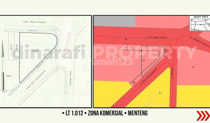 Tanah di Jalan Kh Wahid Hasyim, Jakarta Pusat HGB 1.012 m² 2