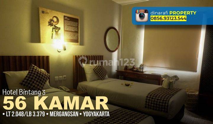 Hotel Bintang 3 di Mergangsan, Yogyakarta 3.379 M2 Bagus HGB