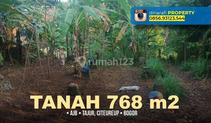 Tanah Kebun Pakapuran Tajur di Citeureup, Bogor 768 m²