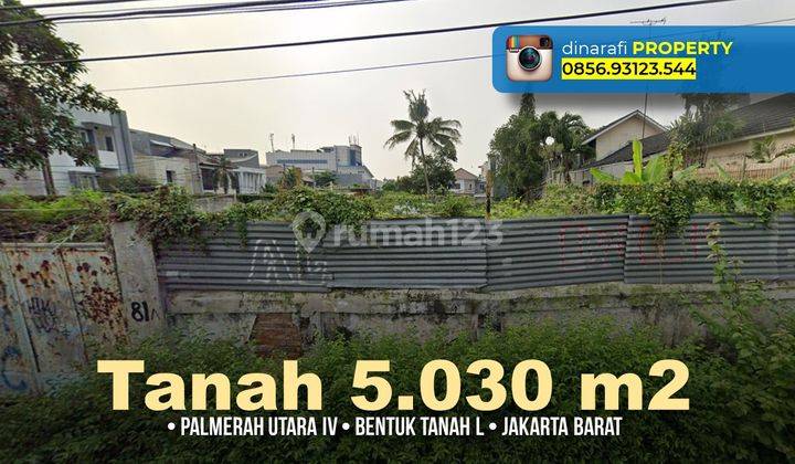 Tanah Zona Komersial Palmerah Utara Jakarta Barat HGB 5.030 m² 1