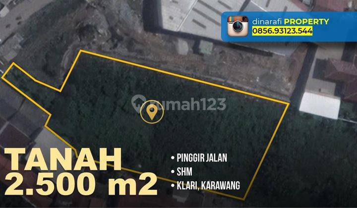 Tanah di Jalan Raya Kosambi, Klari Karawang Barat SHM 2.500 m² 1