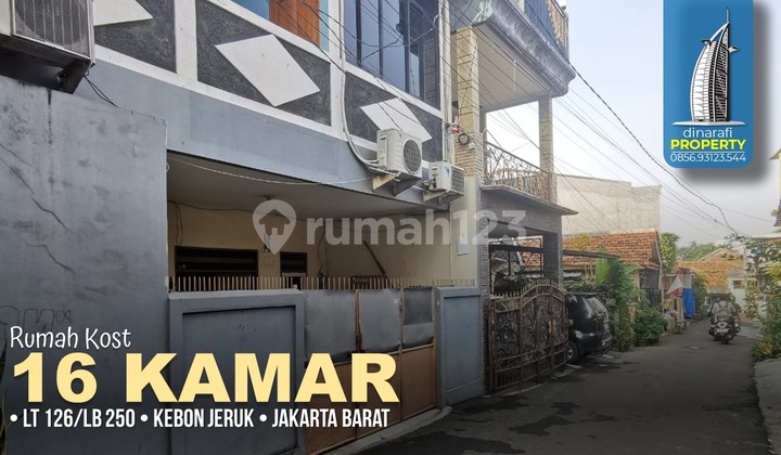 Kost 16 Kamar Occupancy 100% SHM Kebon Jeruk, Jakarta Barat
