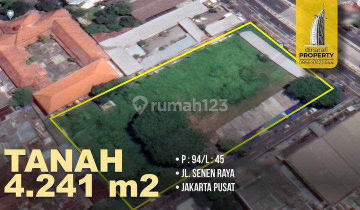 Tanah Jalan Senen Raya, Depan Atrium Jakarta Pusat HGB 4.241 m² 1