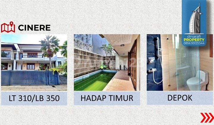 Rumah Elite Dekat Lapangan Golf Pangkalan Jati, Cinere, Depok