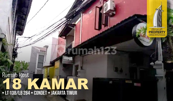 Kost 18 Kamar PENUH Occupancy 100% SHM Condet, Jakarta Timur